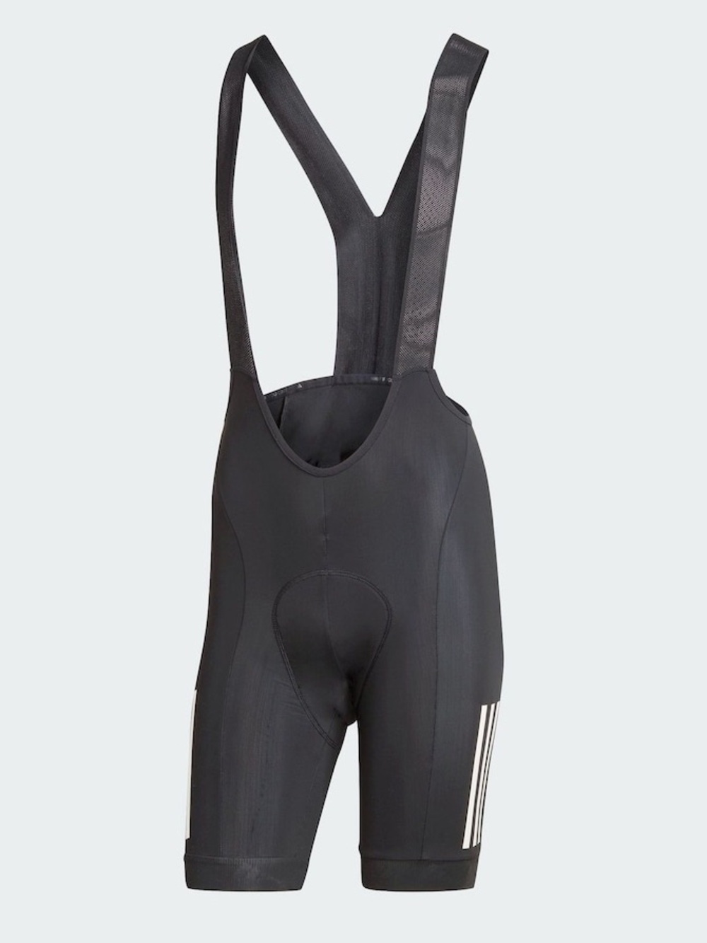 adidas Black Essentials 3-Stripes Padded Cycling Bib Shorts XS $160